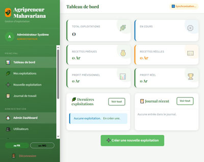 Logiciel de gestion d'exploitation agricole