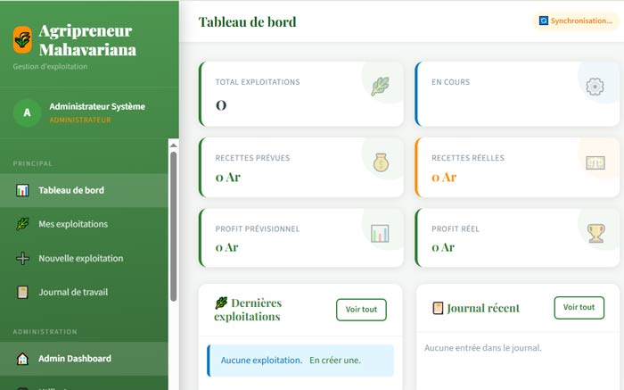 Logiciel de gestion d'exploitation agricole